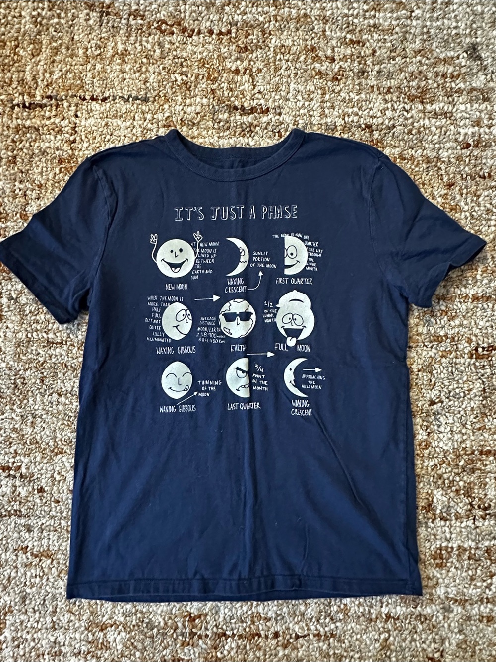 GAP Navy 'It's Just a Phase' Moon Phases Tee